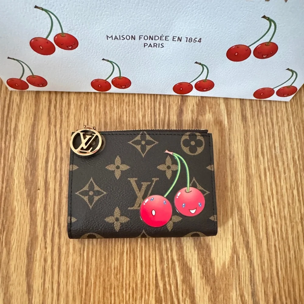 ❌SOLD❌ NWT Louis Vuitton X Takashi Murakami Cherry Lisa Wallet - Picture 2 of 15